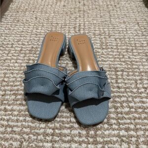 A New Day Women's Denim Blue Heels/Sandals